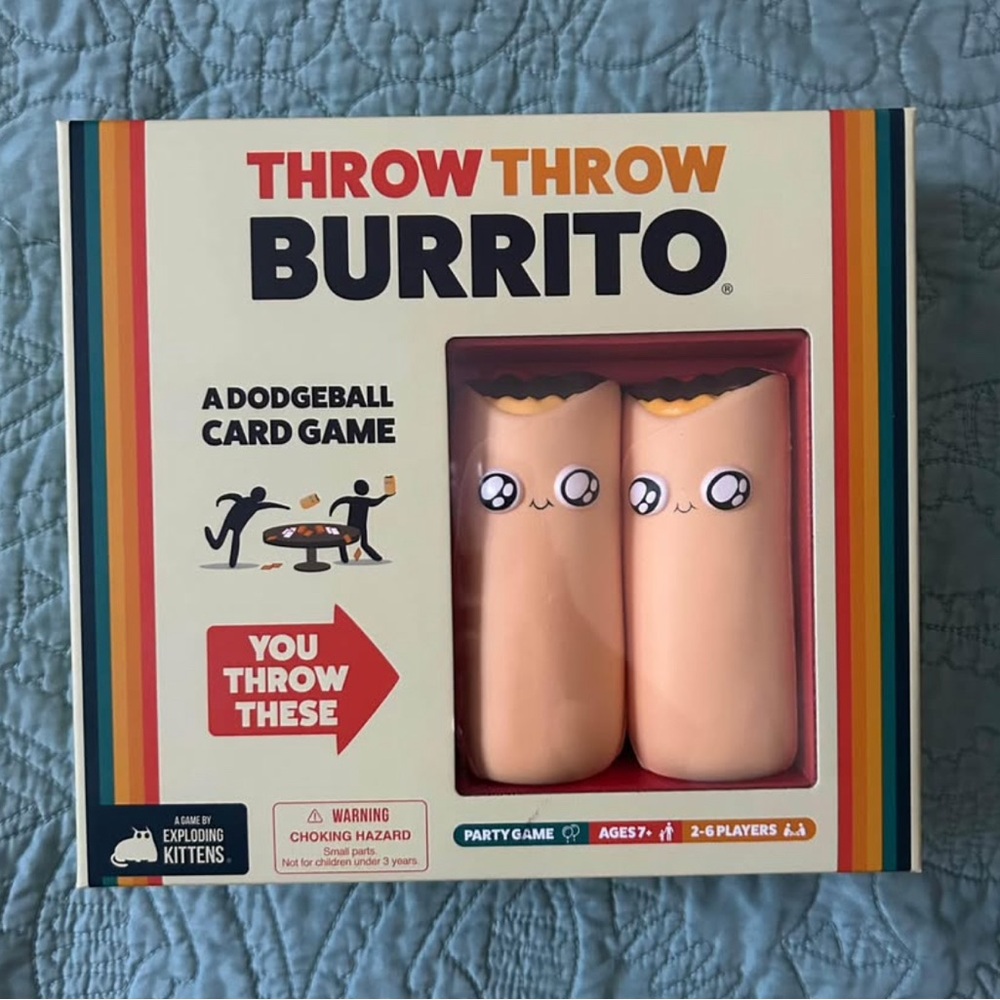 Exploding Kittens Throw Throw Burrito Card Game - Multicolor